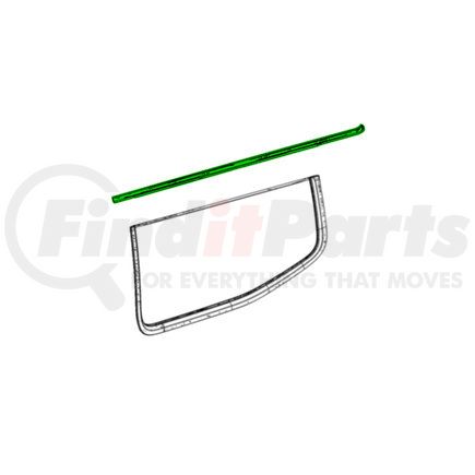 Mopar 6VF89SZZAB Quarter Window Trim - Rear, Left