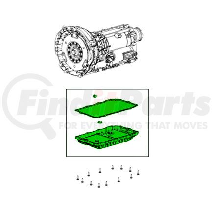 Mopar 68259490AD Transmission Oil Pan