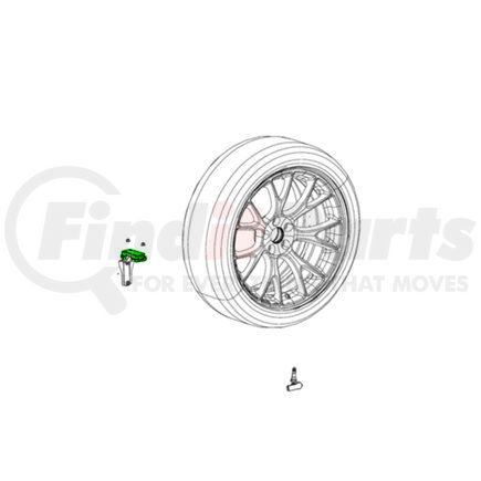 Mopar 68536552AD Tire Pressure Monitoring System (TPMS) Control Module