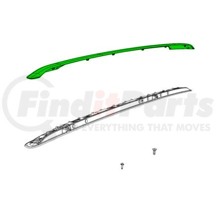 Mopar 68448151AB Roof Rack Cover - Left, For 2022-2023 Jeep Grand Cherokee