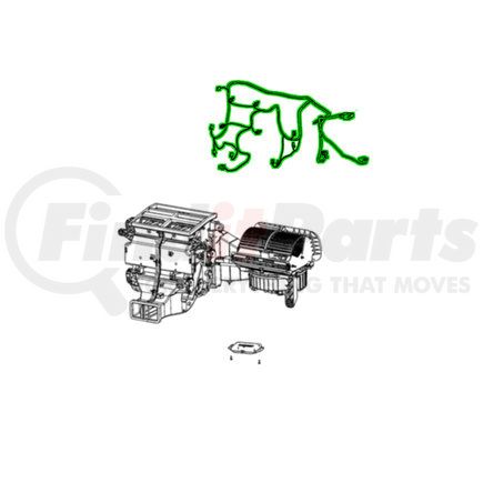 Mopar 68579048AA A/C and Heater Harness Connector - For 2022-2023 Jeep Grand Cherokee