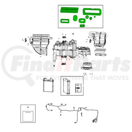 Mopar 68524072AA HVAC Unit Case Seal Kit