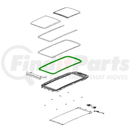 Mopar 68518683AA Sunroof Seal