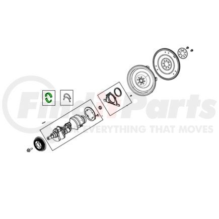 Mopar 68418399AA Engine Crankshaft Main Bearing Set