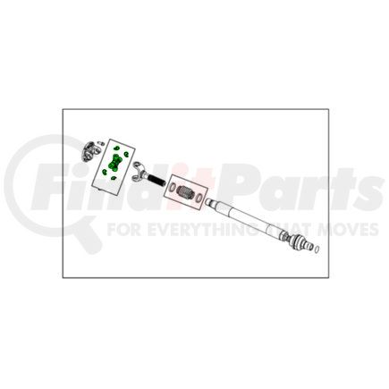 Mopar 68452776AB Universal Joint - For 2019-2023 Ram