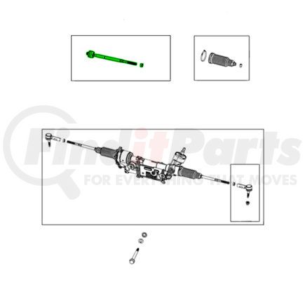 Mopar 68528058AA Steering Tie Rod End Kit - Inner, For 2021-2023 Ram 1500