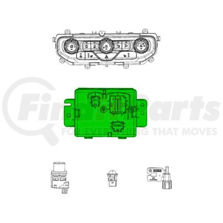 Mopar 68496562AC HVAC Control Module - For 2021 Jeep Wrangler