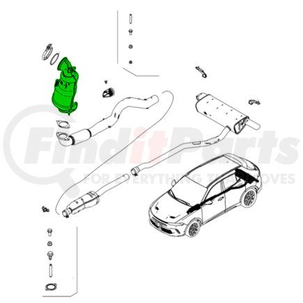 Mopar 68477775AC Catalytic Converter - For 2023 Dodge Hornet
