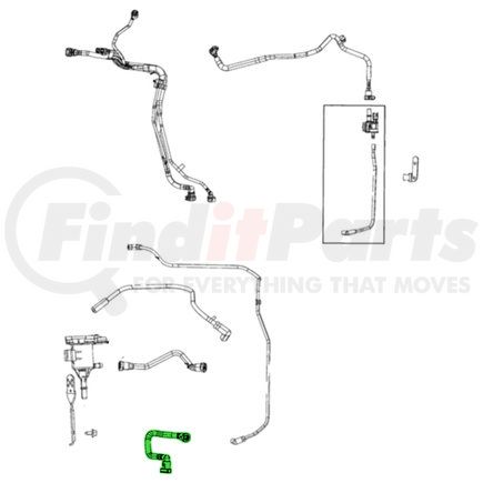 Mopar 68523026AA Vapor Canister Purge Valve Hose