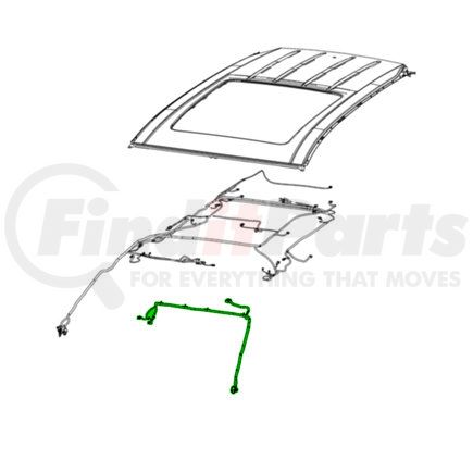 Mopar 68532029AB Door Mirror Wiring Harness