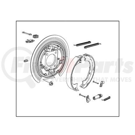 Mopar 52125175AD Parking Brake Adapter Assembly