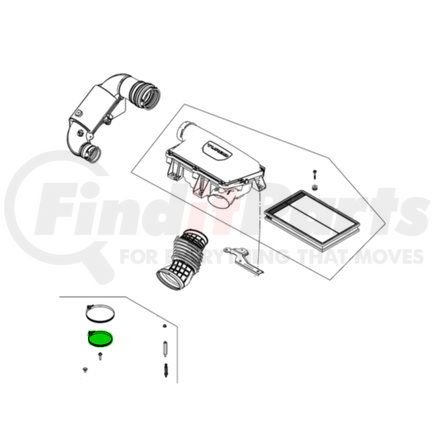 Mopar 68590332AA Hose Clamp - For 2023 Dodge Hornet