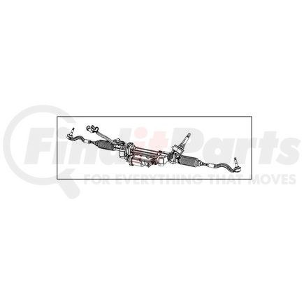 Mopar 68594294AB Rack and Pinion Assembly - For 2023 Dodge Durango
