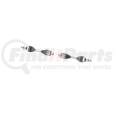 Mopar 53011128AG CV Axle Assembly - Left or Right, For 2021-2023 Ram 1500