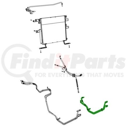 Mopar 52014522AB Fuel Feed and Return Hose - For 2011-2012 Ram