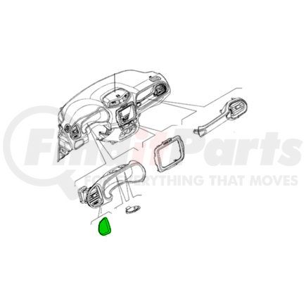 Mopar 5UV71PR3AA Instrument Panel Bezel - For 2015-2023 Jeep Renegade