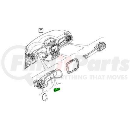 Mopar 5XG37LXHAA Screw Cap - Gray, For 2015-2023 Jeep Renegade