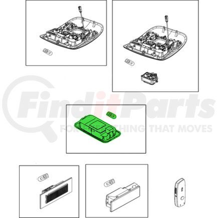 Mopar 5VY31MS7AA Dome Light - For 2015 Jeep Renegade