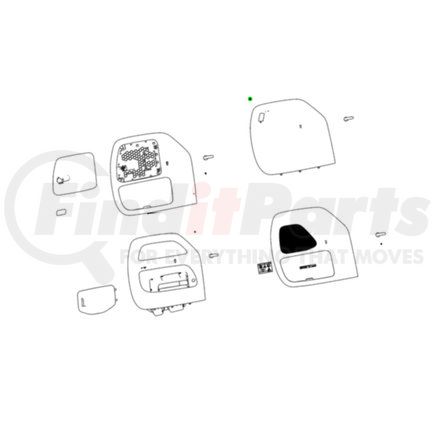 Mopar 68305608AA Seat Back Panel