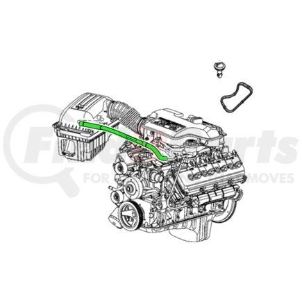 Mopar 53032786AC Engine Crankcase Breather Hose