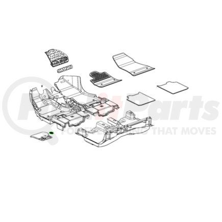 Mopar 68122346AA Dashboard Cover - For 2014-2018 Fiat 500L