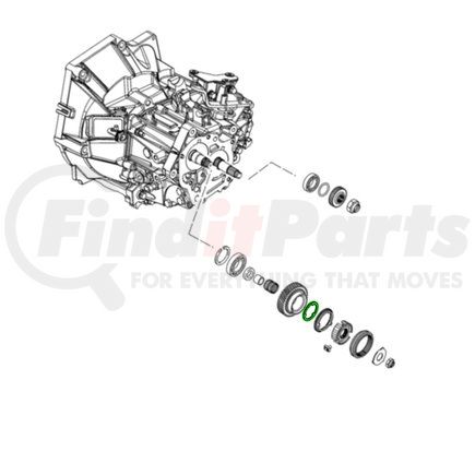 Mopar 68146123AA Automatic Transmission Internal Gear Thrust Washer - For 2012-2019 Fiat 500