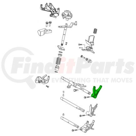 Mopar 68146153AA Manual Transmission Shift Fork - For 2012-2019 Fiat 500