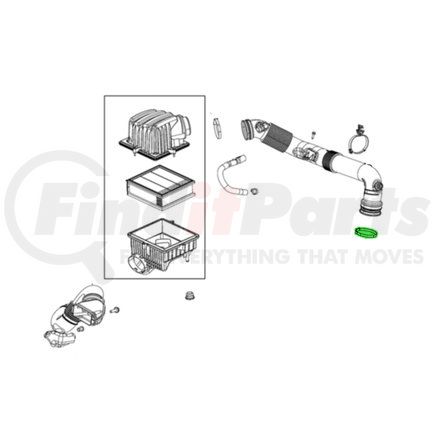Mopar 68317144AA Air Cleaner Clamp - For 2016-2018 Ram ProMaster City