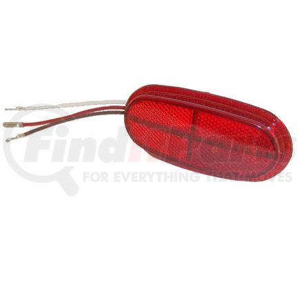 Betts Hd 221300 200V Series Marker/Clearance Light and Aux - Red LED Reflex Lens Insert, Multi-volt
