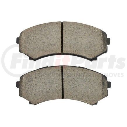 MPA Electrical 1003-0867C Quality-Built Disc Brake Pad Set - Black Series, Ceramic, with Hardware