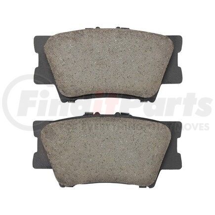 MPA Electrical 1003-1212C Quality-Built Disc Brake Pad Set - Black Series, Ceramic, with Hardware