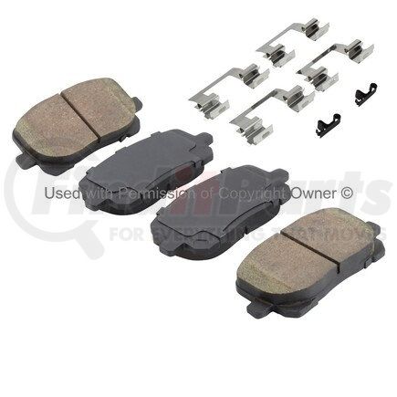 MPA Electrical 1002-0923M Quality-Built Disc Brake Pad Set - Work Force, Heavy Duty, with Hardware