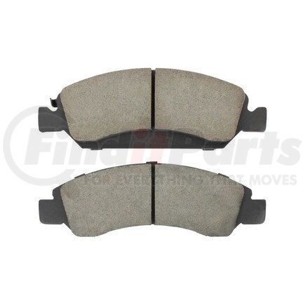 MPA Electrical 1003-1363M Quality-Built Disc Brake Pad Set - Black Series, Semi-Metallic, with Hardware