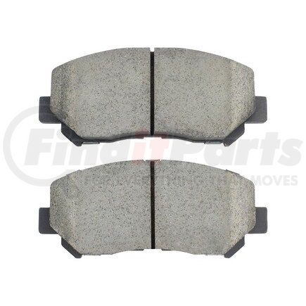 MPA Electrical 1003-1640BC Quality-Built Disc Brake Pad Set - Black Series, Ceramic, with Hardware