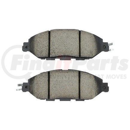 MPA Electrical 1003-1649C Quality-Built Disc Brake Pad Set - Black Series, Ceramic, with Hardware