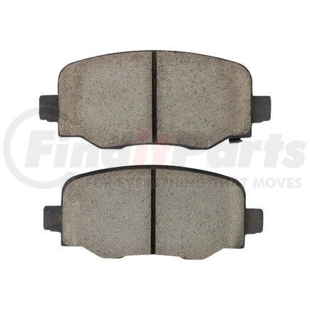 MPA Electrical 1003-1809C Quality-Built Disc Brake Pad Set - Black Series, Ceramic, with Hardware