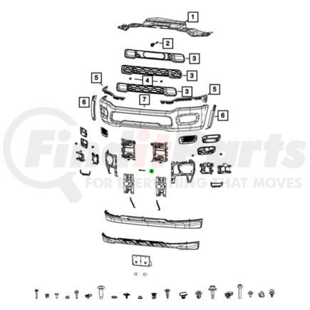 Mopar 06512822AA Nut - Hex, For 2019-2023 Ram