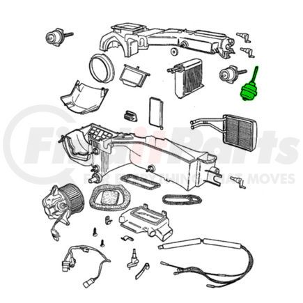 Mopar 5170954AA HVAC Blend Door Actuator - Electric
