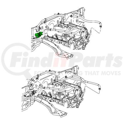 Mopar 55056055AA Engine Auxiliary Water Pump - For 2001-2003 Dodge Durango