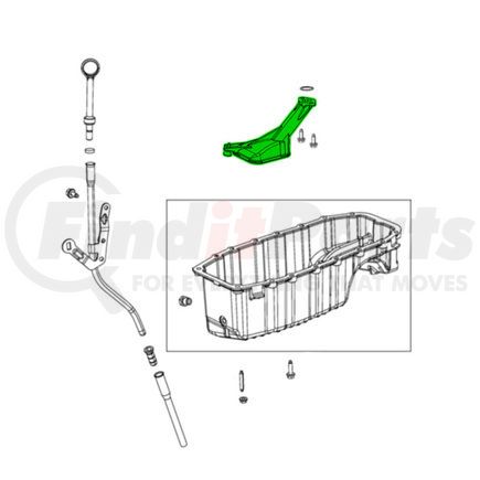 Mopar 68095374AA Engine Oil Pump Pickup Tube - For 2014 Fiat 500L