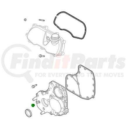 Mopar 68117045AA Engine Block Drain Plug - For 2014-2017 Ram