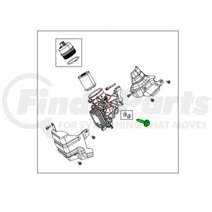 Mopar 68119533AA Engine Oil Filter Housing Bolt