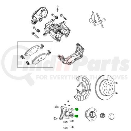 Parking Brake Cable Retainer Bolt