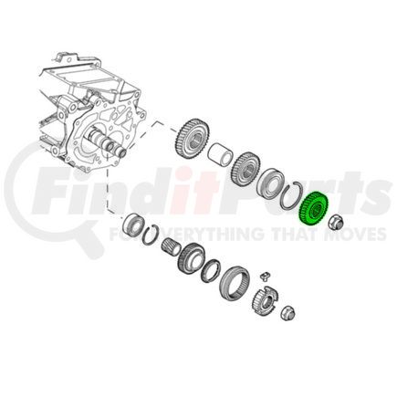 Mopar 68136888AA Manual Transmission Gear - Fifth Gear, For 2012-2017 Fiat 500