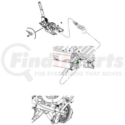 Mopar 68242477AA Parking Brake Cable Guide - For 2018-2023 Jeep Wrangler