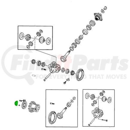 Mopar 68250768AA Differential Lock Washer - For 2014-2023 Ram 2500