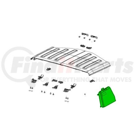 Mopar 68297726AF T-Top Panel Storage Bag - For 2018-2023 Jeep Wrangler