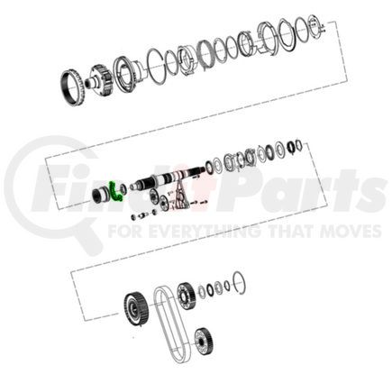 Mopar 68402245AA Transfer Case Output Shaft Bearing Retaining Ring