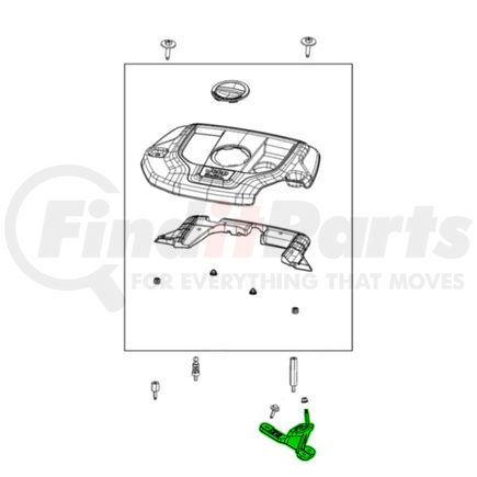 Mopar 68414088AB Engine Cover Bracket