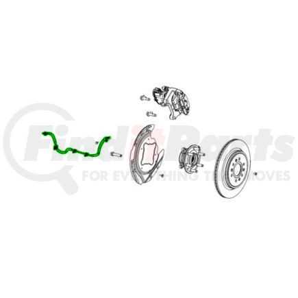 Mopar 68424419AD ABS Wheel Speed Sensor - Rear, Left or Right